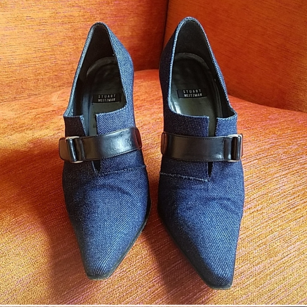 STUART WEITZMAN Denim Heels